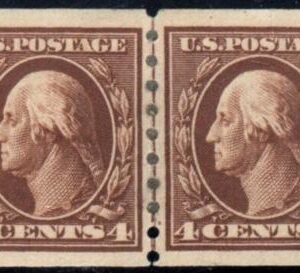 US 395 Washington / Franklin XF Mint Hinged Line Pair