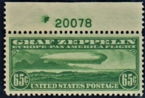 US C13 Airmail XF-SUP Top Plate # Single PSE