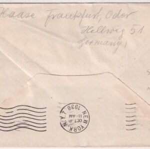 Sweden 1936 10th North America Flight  Cover Sent to New York