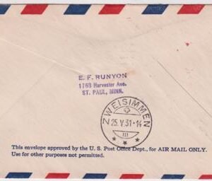 US 1931 Catapult Cover Europa - Southampton with 635, 697, May 23