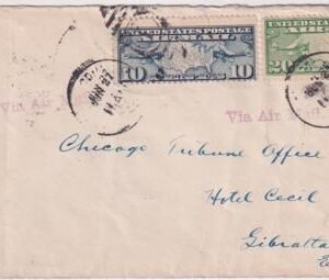 US 1927 Cover sent Air Mail via Comm. Byrd's Aeroplane "America"