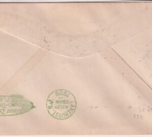 US 1929 Zeppelin Around the World Flight Cover, Los Angeles to Lakehurst