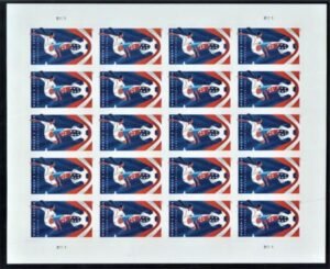 US 5754a Modern Imperf Women's Soccer Sheet