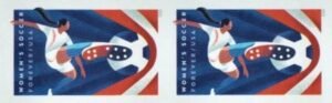 US 5754a Modern Imperf Women's Soccer Pair