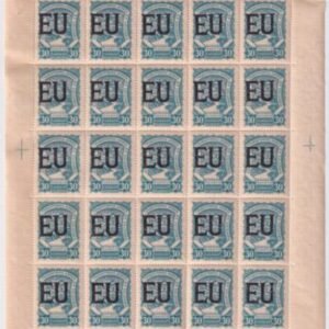 Colombia / US 1928 SCADTA Consular Ovpts "EU", CLEU62 Full Sheet