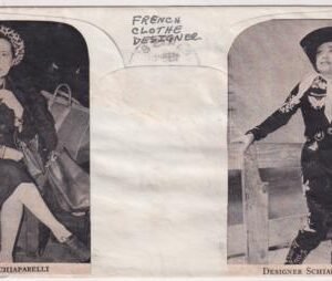 US 1950 995 Cover Signed by Elsa Schiaparelli, Clothing Designer