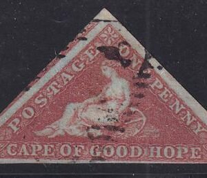Cape Of Good Hope 1a Used NH F-VF Just Touching Bottom Right