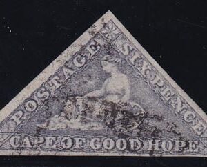 Cape Of Good Hope 5 Used F-VF Possibly Slate But Counted As 5