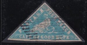 Cape Of Good Hope 9 Used VF Milky Blue - Nice Margins - Closer