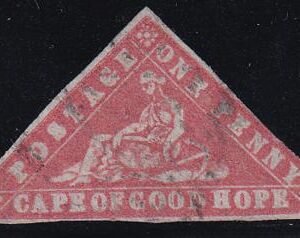 Cape Of Good Hope 7b Used F-VF Carmine 2 1/2 Margins