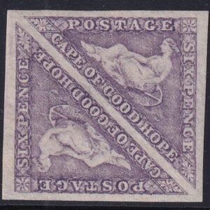 Cape Of Good Hope 14 Mint H XF-SUP OG Pair (Printer's Hair Stand Caught In Gum) Spectaular!