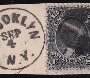 US 97 Early Classics Used F+ On Piece, Full Brooklyn + Cancel