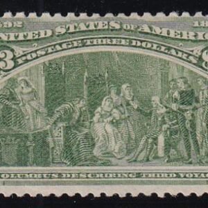US 243a Early Commemoratives Mint H F Olive Green-Fresh OG