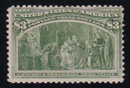 INV-28737itExt_bd231348-2b7e-44d4-abb7-50da57497d21 US 243a Early Commemoratives Mint H F Olive Green-Fresh OG