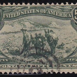 US 291 Bureau & Regular Issues Used F-VF Light Cancel Owners R/S On Crease LR Corner