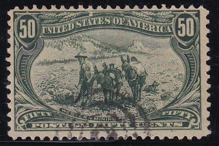 INV-28748itExt_ddabf281-1c67-4956-b25b-976f670b5c18 US 291 Bureau & Regular Issues Used F-VF Light Cancel Owners R/S On Crease LR Corner