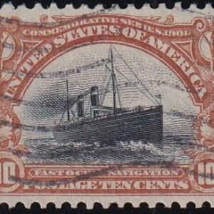 US 299 Early Commemoratives Used VF-XF Large Margins