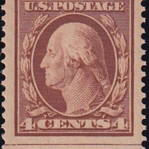 US 354 Washington / Franklin Mint NH F Tall 24.5 mm Stamp From Bottom Row, From A Freshly Broken Pair, Guarenteed Genuine