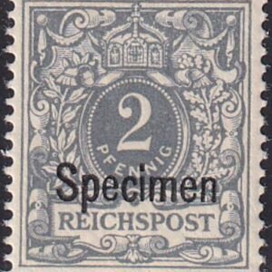 Germany 52 Spec. Mint NHF-VF Specimen Overprint