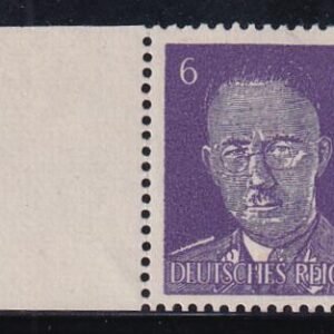 Germany Mi Prop 28II Mint NH VF 6 Pf. Himmle Propaganda Forgery Left Margin Signed Signed Dr.Dertel