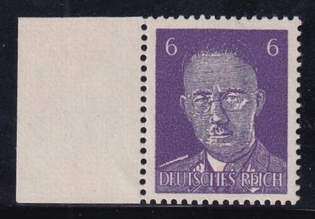 INV-28853itExt_eeb0dd39-150c-44e8-bc77-385a57726690 Germany Mi Prop 28II Mint NH VF 6 Pf. Himmle Propaganda Forgery Left Margin Signed Signed Dr.Dertel