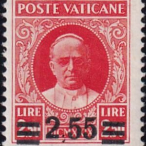 Vatican City 38a Mint LH F-VF Missing Comma, Signed Sorani