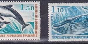 French Southern & Antartic Territories 67-68 Whale, Dolphin