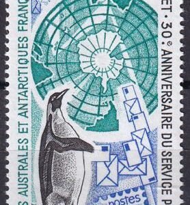 French Southern & Antartic Territories 158 Penguin, Map