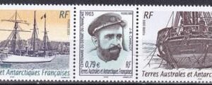 French Southern & Antartic Territories 328 Voyage Of "Francais" Strip