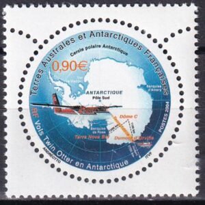 French Southern & Antartic Territories 335 Airplane, Map
