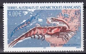 French Southern & Antartic Territories 338 Krill, Map