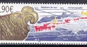 French Southern & Antartic Territories 354 Elephant Seal, Chart