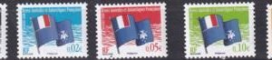 French Southern & Antartic Territories 391-95 FSAT Flag