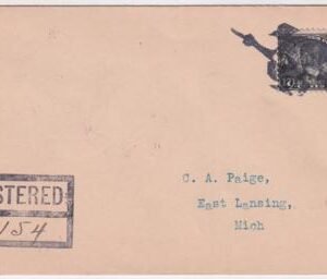 US Illinois, Chicago Ridge 697 Fancy Cancel Cover, Witch Riding Broom