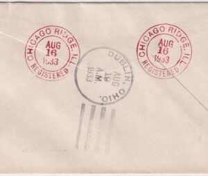 US Illinois, Chicago Ridge 732 Fancy Cancel Cover, NRA, Eagle