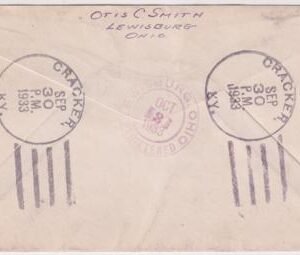 US Kentucky, Cracker 728, 732, U525 Fancy Cancel Cover, Firecracker Cancel