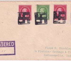 US Kentucky, Ed 564, 632, 634 Fancy Cancel Cover, Swastika