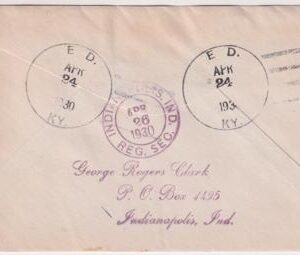 US Kentucky, Ed 632, 634, 642, 651 Fancy Cancel Cover, Double Headed Eagle