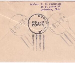 US Arkansas, Fox 704, 708, 717, U522 Fancy Cancel Cover, Fox