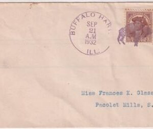 US Illinois, Buffalo Hart 706  Fancy Cancel Cover