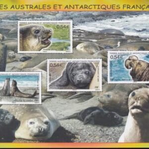 French Southern & Antartic Territories 406 Elephant Seals S/S