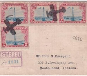 US California, Oakland C11 Fancy Cancel, Airplane