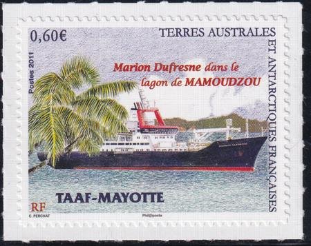 INV-29285itExt French Southern & Antartic Territories 453 Ship Marion Dufresne SA Die cut