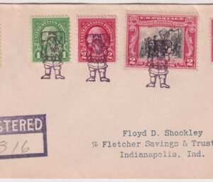 US Indiana, Santa Claus 632, 634, 642, 651, 683 Fancy Cancel Cover, Santa Full  Figure