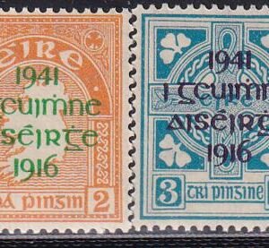 Ireland 118-19 Overprint set in Green/Violet