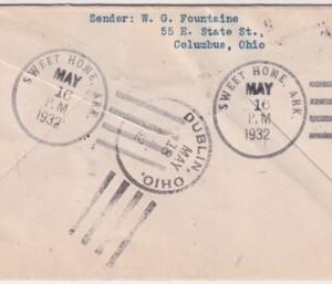 US Arkansas, Sweet Home 704,  716, U526 Fancy Cancel Cover, House