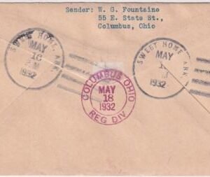 US Arkansas, Sweet Home 657, 671, 689, 702, U524 Fancy Cancel Cover, House