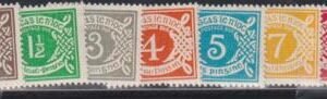 Ireland Postage Due Stamps J5-14