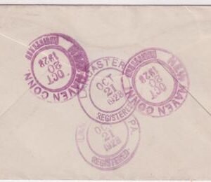 US Connecticut, New Haven 623 Fancy Cancel Cover, Wreath