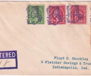 US Indiana, Santa Claus 632, 634, 642, 680 Fancy Cancel Cover, Santa Bust